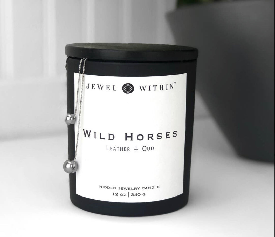 Wild Horses Necklace Candle